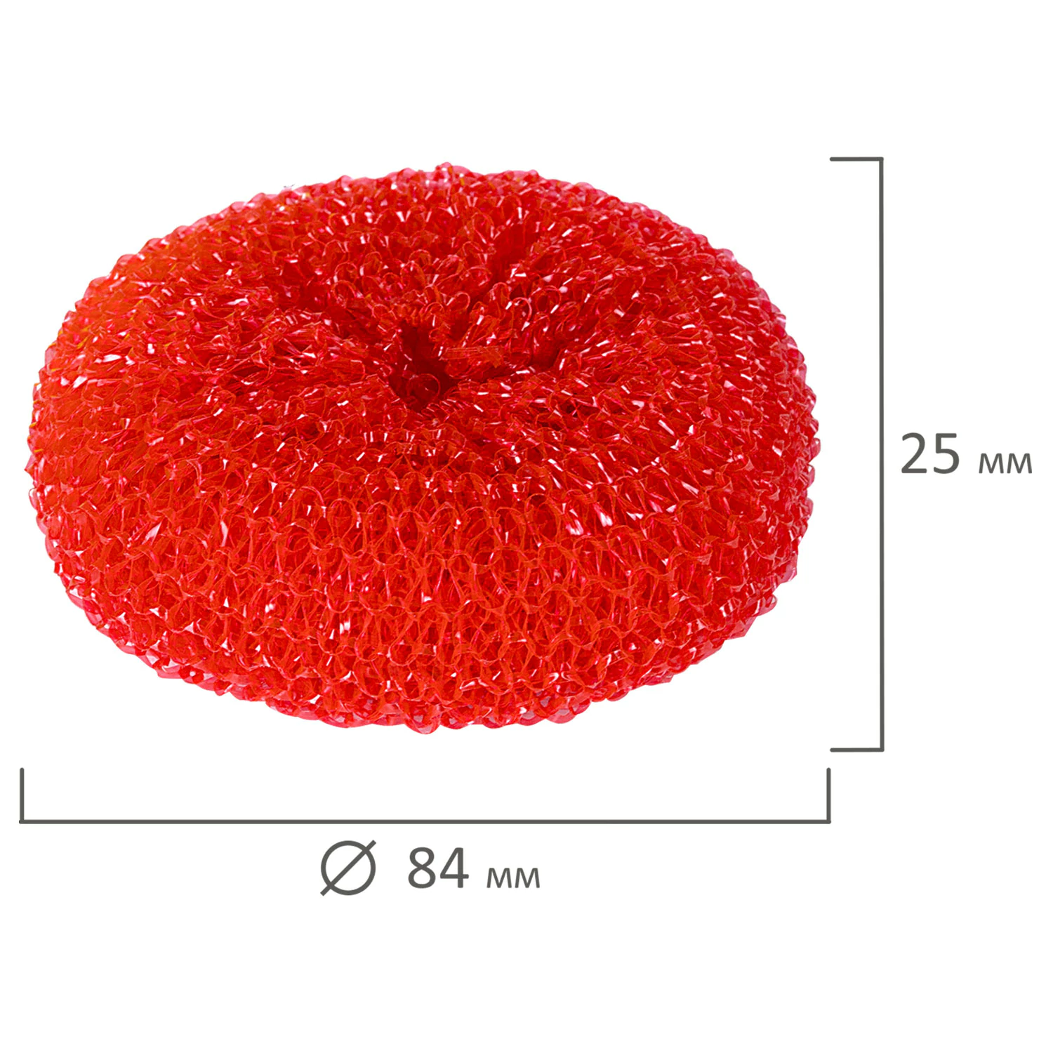 Губки-мочалки для посуды Laima пластиковые, 3 шт